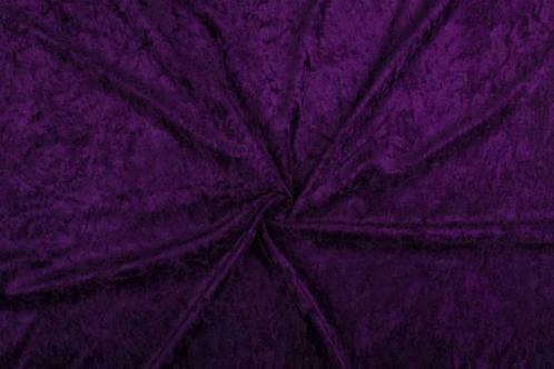 Fluweel stof donkerpaars stof - 10m rol - Velours stretch, Hobby en Vrije tijd, Stoffen en Lappen, Verzenden