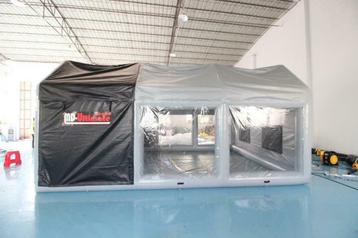 Opblaasbaar spuitcabine COMPACT Bijft Opgeblazen ! Btw In, Verzenden