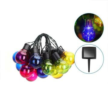 LED Prikkabel Solar lichtsnoer 5,8 Meter Incl 20x gekleurde beschikbaar voor biedingen