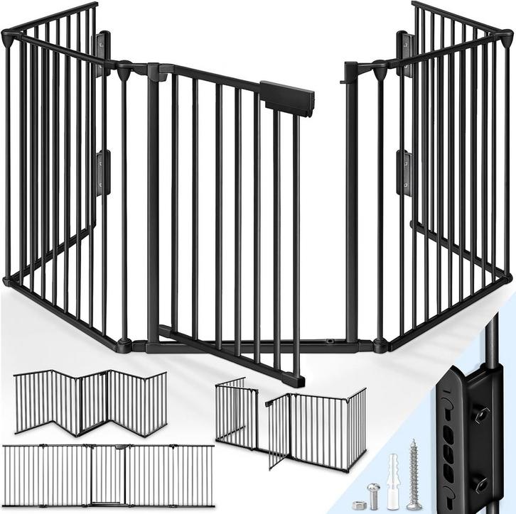 Veiligheidshek - Haardscherm - Hondenhek - 480 cm - Zwart -, Huis en Inrichting, Woonaccessoires | Overige, Nieuw, Verzenden