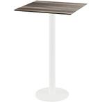 Inklapbare Statafel | URBAN | HPL/RVS | Houtlook Blad | Wit, Articles professionnels, Verzenden