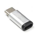 USB C naar Micro USB adapter | Goobay | USB 2.0 (Zilver), Computers en Software, Verzenden, Nieuw