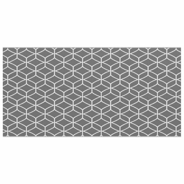 300x600cm Buitentapijt Grijs/Wit PP | Retour Deal | Super..., Huis en Inrichting, Stoffering | Vloerbedekking, Nieuw, Tapijt, Verzenden