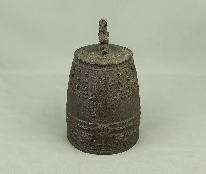 Decoratieve bel - Kleine bronzen boeddhistische tempelbel,, Antiquités & Art, Antiquités | Autres Antiquités