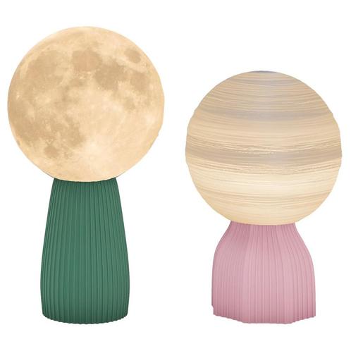 TRUUSK Tafellampenset Planeten-Design - 3-kleurig - USB - Ku, Tuin en Terras, Buitenverlichting, Verzenden