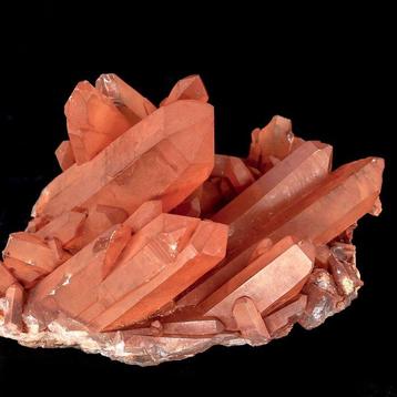 Quartz var Eisenkiesel de haute qualité amas de cristaux -