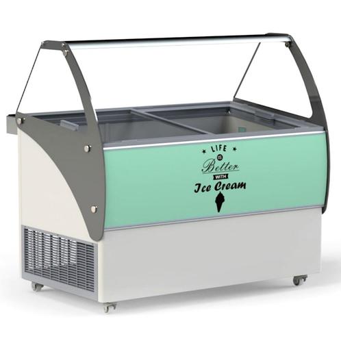 Schepijsvitrine | ELEGANTE | Energiezuinig | 456L | 10x 5L, Zakelijke goederen, Horeca | Keukenapparatuur, Nieuw in verpakking