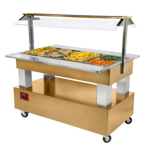 D-BBM/4N-D1 Buffet chauffant, bain marie, 4x GN 1/1-150, Articles professionnels, Horeca | Équipement de cuisine, Autres types