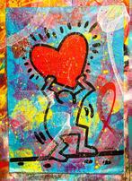 Gongas (XX-XXI) - vs Keith Haring - Love is the Answer - XL, Antiek en Kunst, Kunst | Schilderijen | Modern