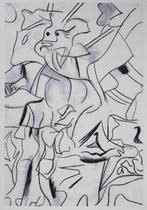 Willem De Kooning (1904-1997) - Femme fauve, Antiek en Kunst