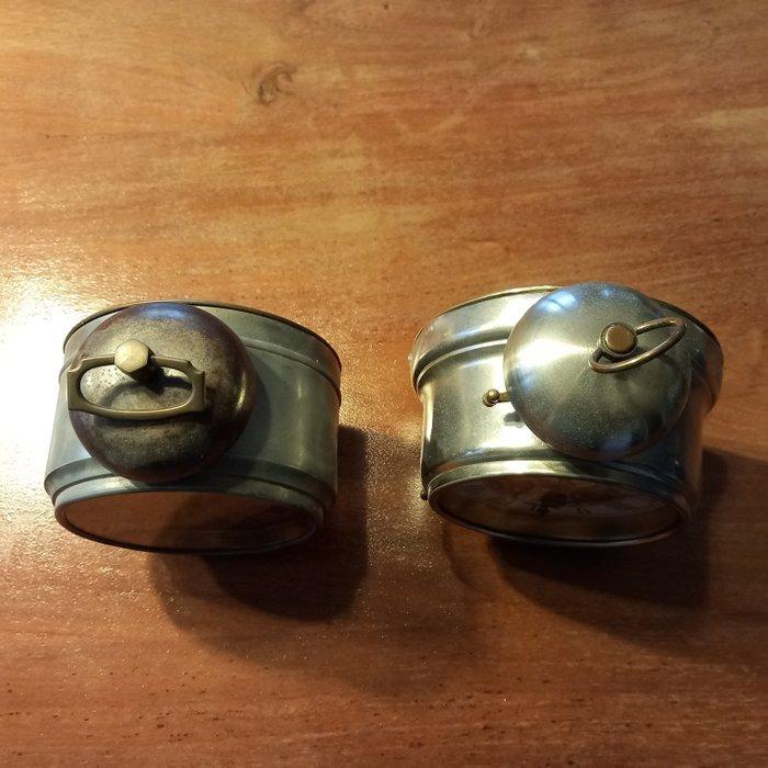 Wekker (2) - Japy-Fréres - - Staal - 1910-1920, Antiquités & Art, Antiquités | Horloges