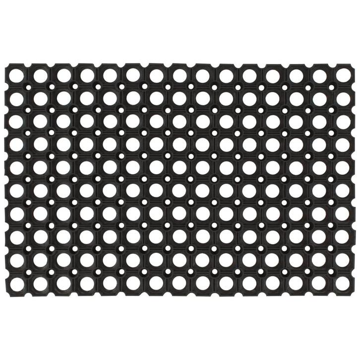 vidaXL Deurmat rechthoekig 60x80 cm rubber, Tuin en Terras, Deurmatten, Nieuw, Verzenden