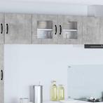 vidaXL Keukenkast aan de muur Beton Grijs 80 x 31 x 40 cm, Verzenden, Nieuw