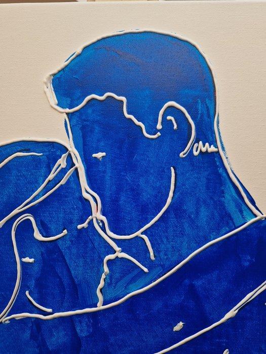 Henry Escobar - NOUS (attention sur fond blanc ), Antiek en Kunst, Kunst | Designobjecten