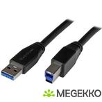 StarTech.com Actieve USB 3.0 USB-A naar USB-B kabel 10m USB, Verzenden, Nieuw