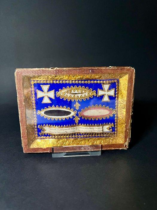 Reliekhouder - Glas - 1850-1900 - Relieken van de Bisschop, Antiquités & Art, Art | Art non-occidental