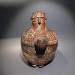 Recuay, Peru, Terracotta Figuurvaartuig. TL-test. 26 cm H., Verzamelen