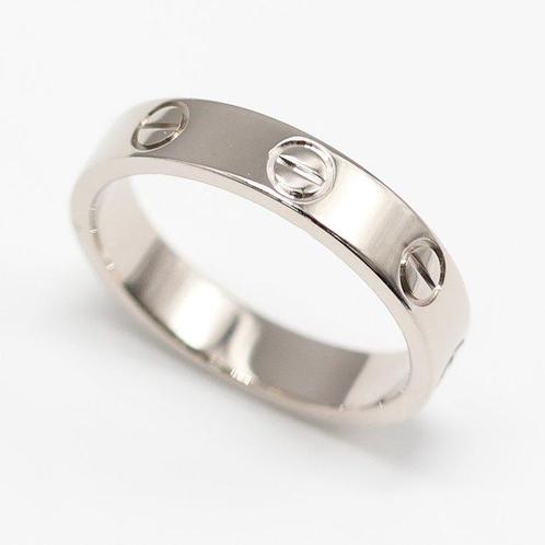 Cartier - Bague - LOVE small model - 18 carats Or blanc, Handtassen en Accessoires, Ringen