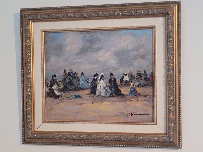 Camille Rousseau (1949) - Dimanche en Normandie ~ Granville, Antiek en Kunst, Kunst | Schilderijen | Klassiek