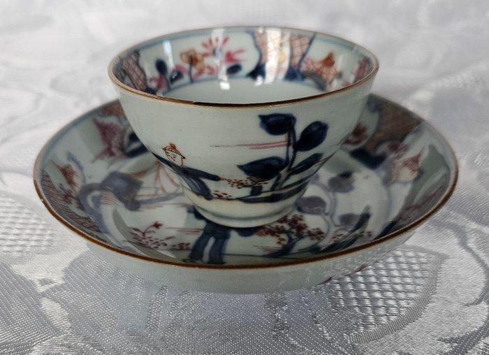 Tasse et soucoupe - Porcelaine - Décor Imari chinois, Antiek en Kunst, Antiek | Overige Antiek