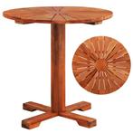 vidaXL Bistrotafel 70x70 cm massief acaciahout, Tuin en Terras, Tuintafels, Verzenden, Nieuw