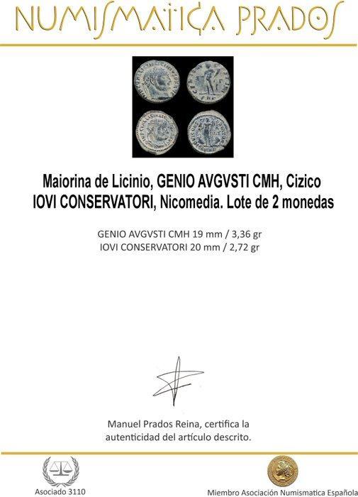 Romeinse Rijk. Licinius I (308-324 n.Chr.). Maiorina GENIO, Postzegels en Munten, Munten | Europa | Niet-Euromunten
