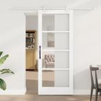 vidaXL Schuifdeur Wit 83 x 202 cm, Doe-het-zelf en Bouw, Deuren en Vliegenramen, Verzenden, Nieuw