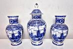 Vase - Delfts Blauw - Kaststel - Céramique - Ensemble de