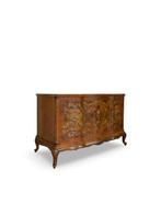 Commode - Noyer, Bois, Laiton, Ronce de noyer