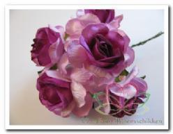 Mulberry roos Purple heart 5 cm./pak Mulberry roos P, Huis en Inrichting, Woonaccessoires | Kunstplanten en Kunstbloemen, Nieuw