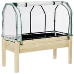 TRUUSK Verhoogd Kweekbed 121x55x117 cm - Sparrenhout - Besch, Verzenden, Nieuw