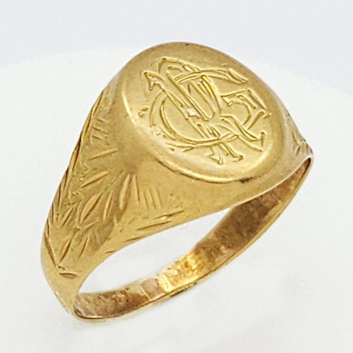 Ring - 18 karaat Geel goud, Handtassen en Accessoires, Ringen