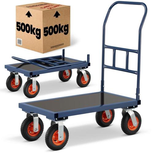 Waterbestendige Transportwagen 90x50cm - Stevig Multiplex..., Doe-het-zelf en Bouw, Transportwagens, Nieuw, Ophalen of Verzenden
