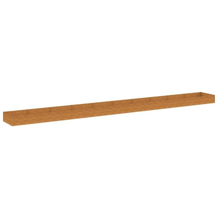 Grote Cortenstaal plantenbak 96cm | OP = OP 55%, Tuin en Terras, Bloembakken en Plantenbakken, 30 tot 60 cm, 100 cm of meer, Rechthoekig