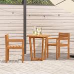 vidaXL 3-delige tuinset van massief acaciahout, Tuin en Terras, Tuinsets en Loungesets, Verzenden, Nieuw, Tuinset