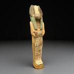 Replica van het oude Egyptisch Houten Anubis-jakhalskopbeeld, Antiek en Kunst