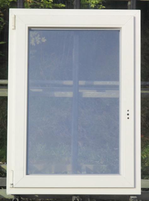 pvc raam , chassis , venster 76 x 108 wit / kwartsgrijs, Doe-het-zelf en Bouw, Raamkozijnen en Schuifdeuren, Inclusief glas, Nieuw