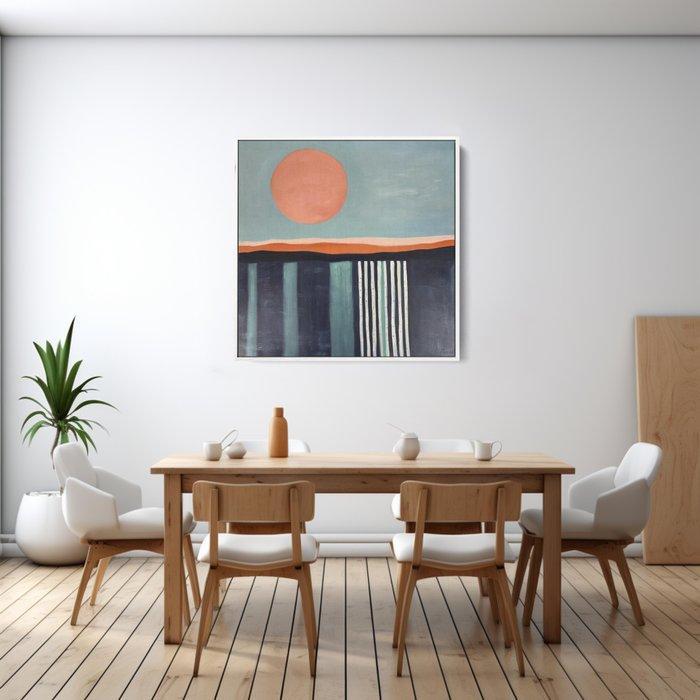 Bleu Moisette - Lhorizon et la lueur, Antiquités & Art, Art | Peinture | Moderne