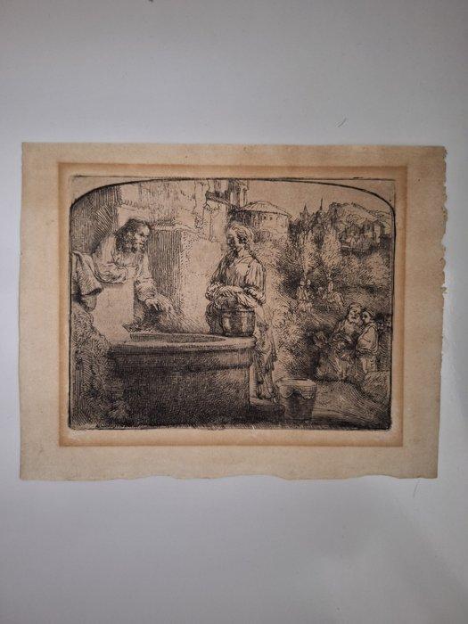 Rembrandt Harmensz. Van Rijn (1606-1669) - La samaritana al, Antiek en Kunst, Antiek | Overige Antiek