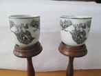 Encre de Chine. Chine de commande. 2 tasses en porcelaine