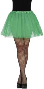 Donkergroene Tutu Dames Glitter 40cm, Verzenden