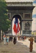 Gaston le beuze XX - Le 14 juillet - PARIS 1945, Antiquités & Art
