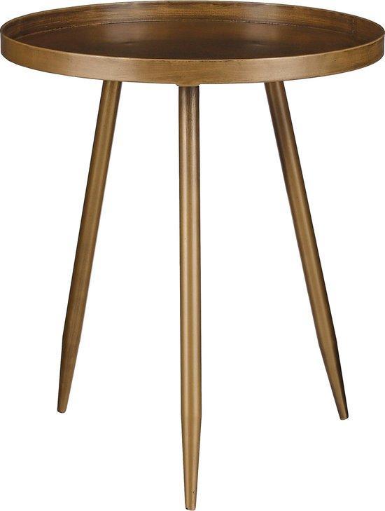 2dekans | Mica Decorations Flores Bijzettafel - H48 x Ø42 cm, Huis en Inrichting, Tafels | Salontafels, Ophalen of Verzenden