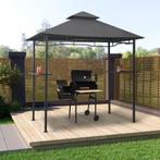 vidaXL Barbecue paviljoen 240x150x255 cm staal antraciet, Tuin en Terras, Verzenden, Nieuw