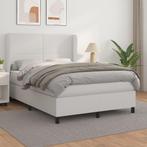 vidaXL Boxspring met matras kunstleer wit 140x200 cm, Verzenden, Nieuw