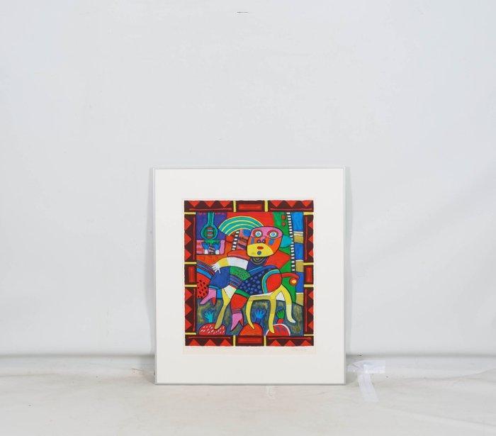 Clemens Briels (1946) - The act with the floating chair, Antiquités & Art, Antiquités | Autres Antiquités