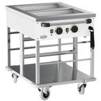 Bain-Marie Wagen | Elektrisch | 2x 1/1 GN | 30°C/90°C | 2kW, Verzenden, Nieuw in verpakking