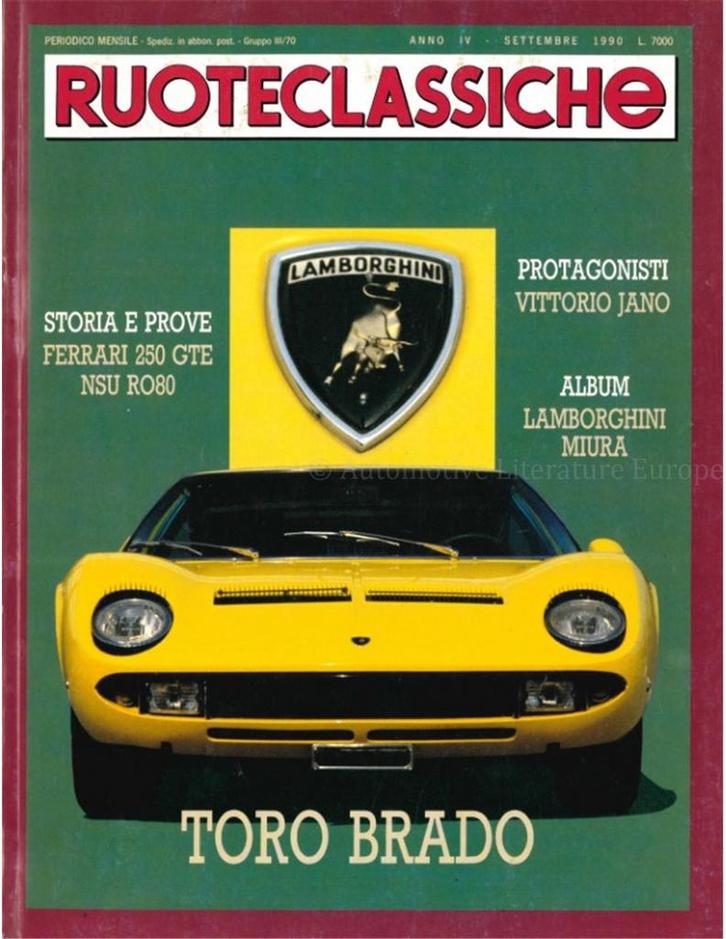 1990 RUOTECLASSICHE MAGAZINE 32 ITALIAANS, Livres, Autos | Brochures & Magazines, Enlèvement ou Envoi