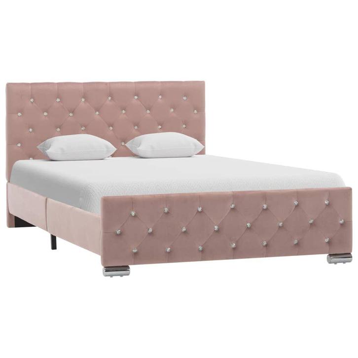 Bed Roze | OP = OP | 40% Voordeel! (bedframe), Huis en Inrichting, Slaapkamer | Bedden, 120 cm, 200 cm, Rood, Nieuw, Hout, Twijfelaar
