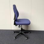 Gispen Bureaustoel zonder armleuningen, blauw